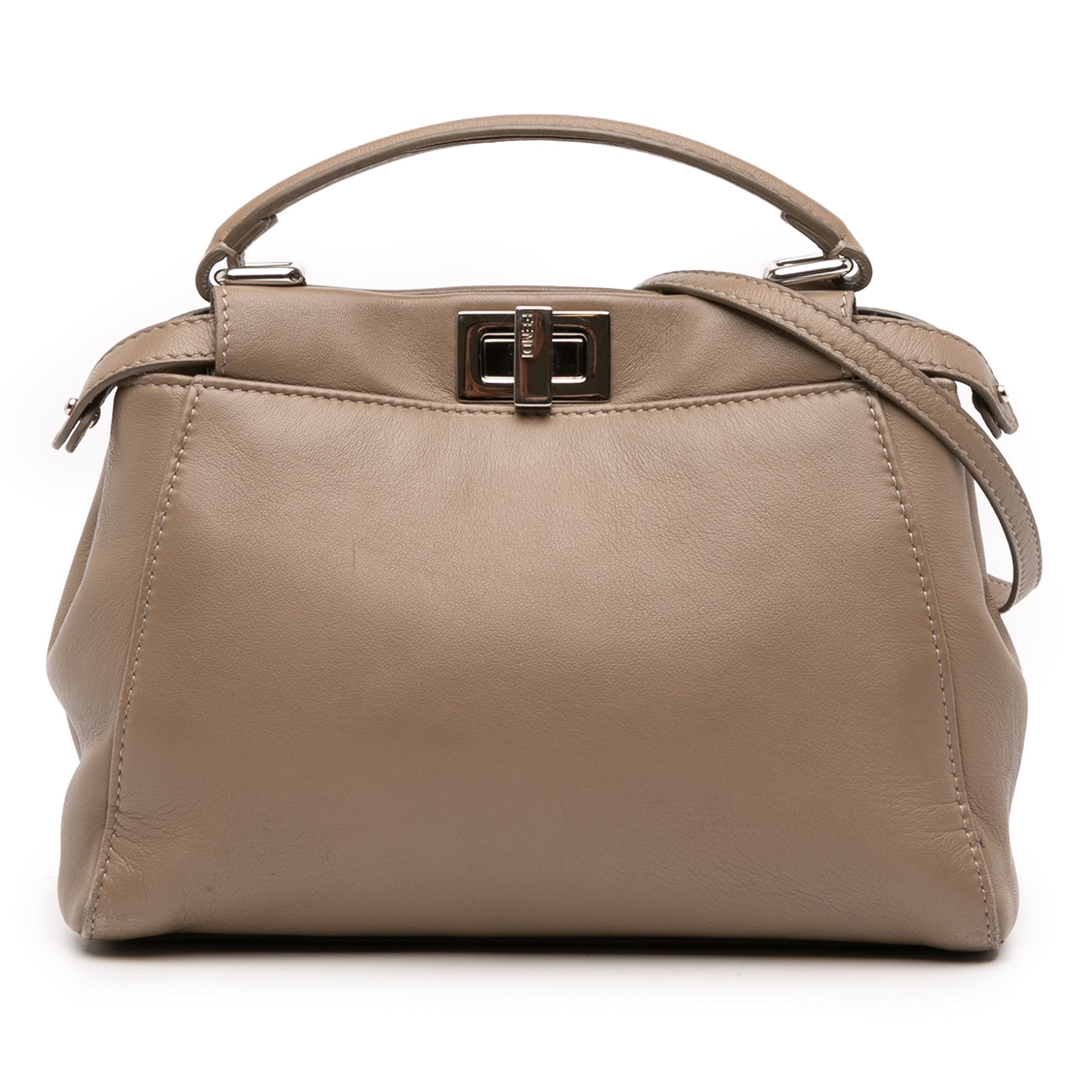 Mini Leather Iconic Peekaboo Satchel