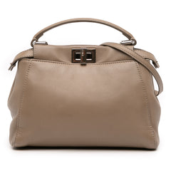 Mini Leather Iconic Peekaboo Satchel