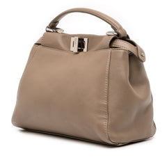 Mini Leather Iconic Peekaboo Satchel