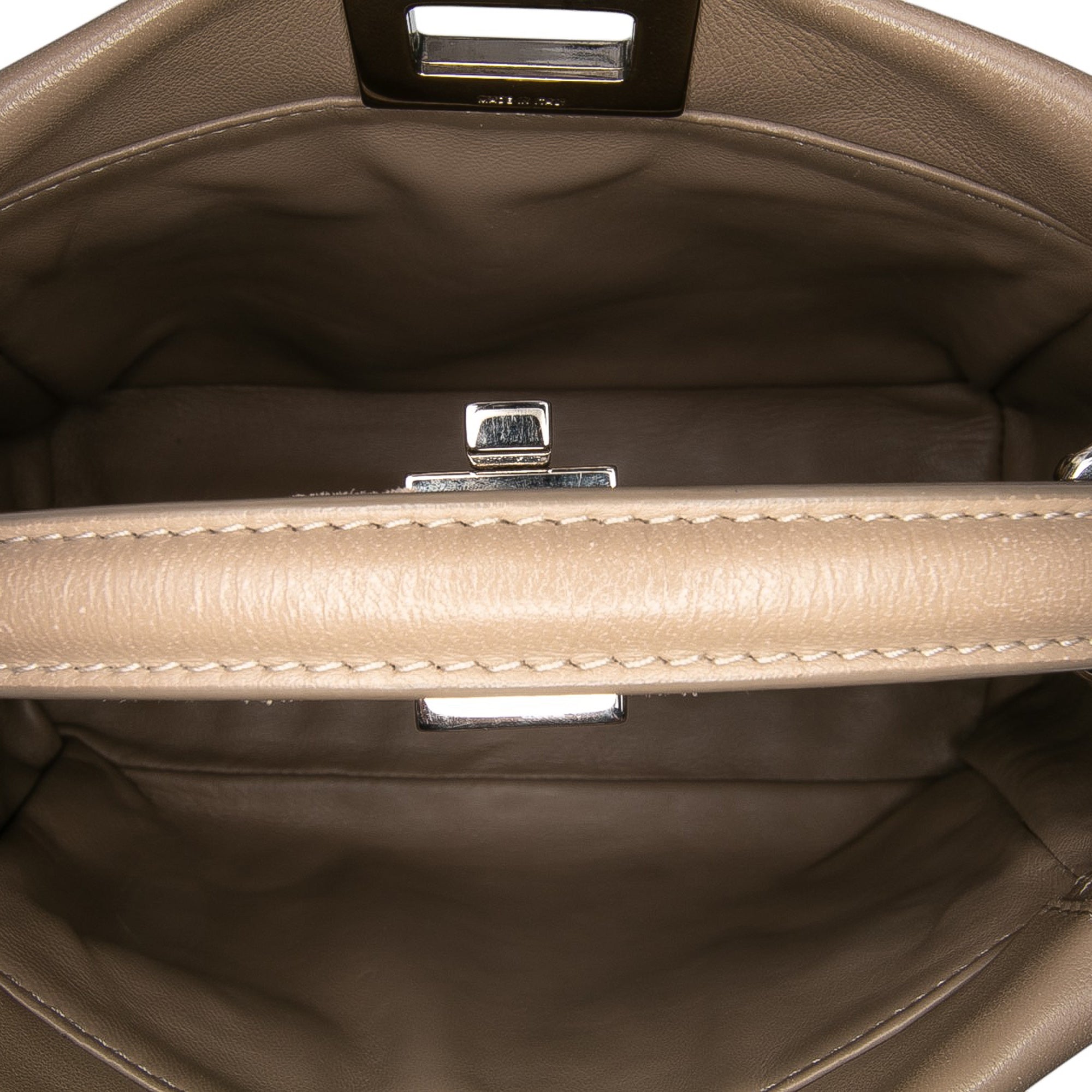Mini Leather Iconic Peekaboo Satchel