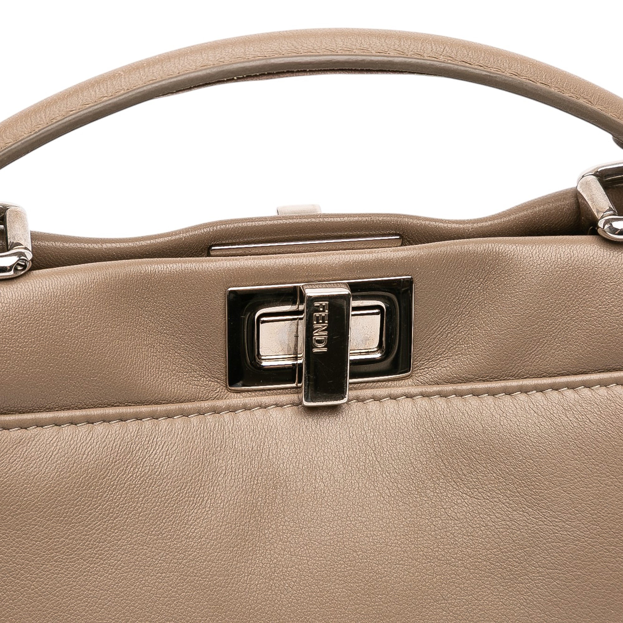Mini Leather Iconic Peekaboo Satchel