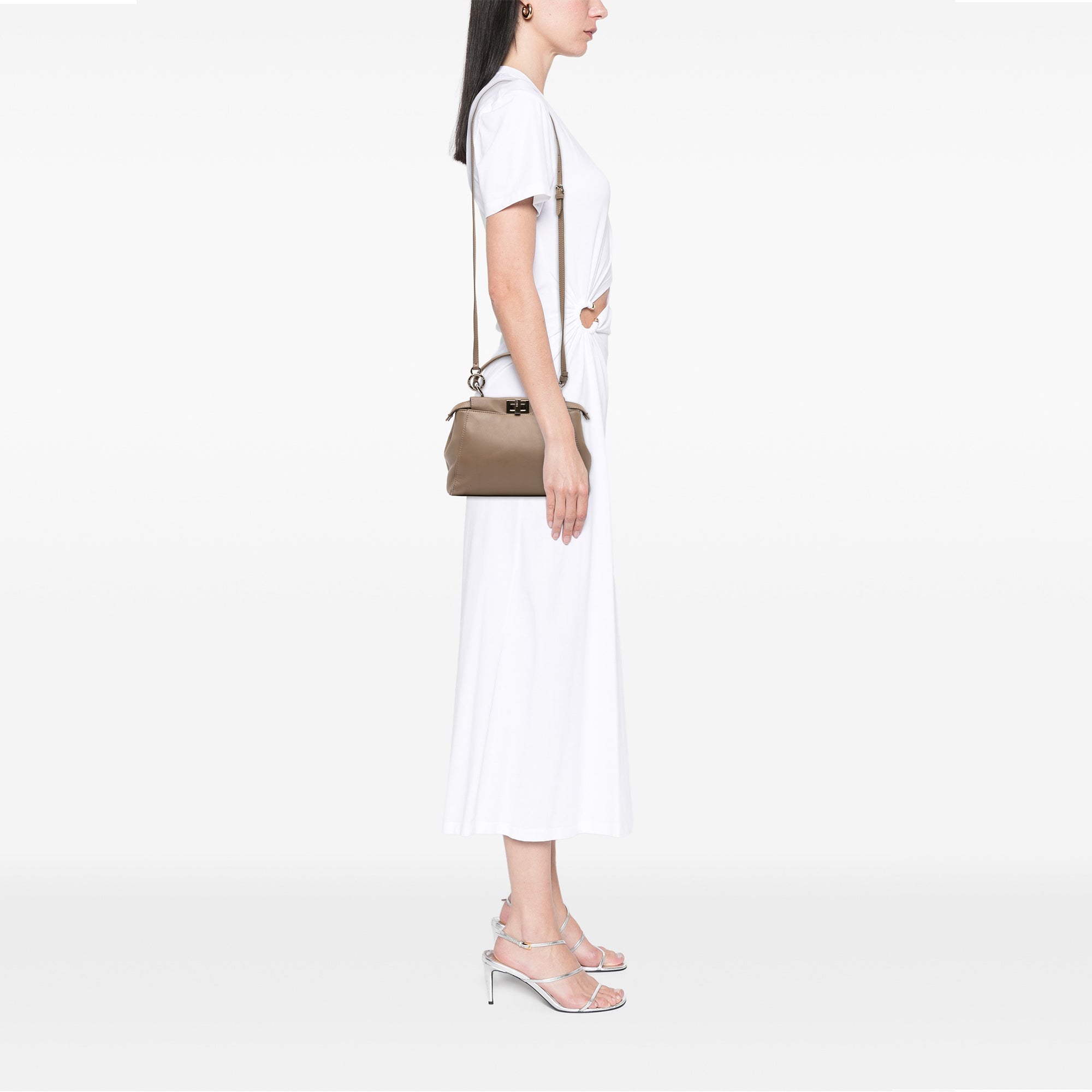 Mini Leather Iconic Peekaboo Satchel