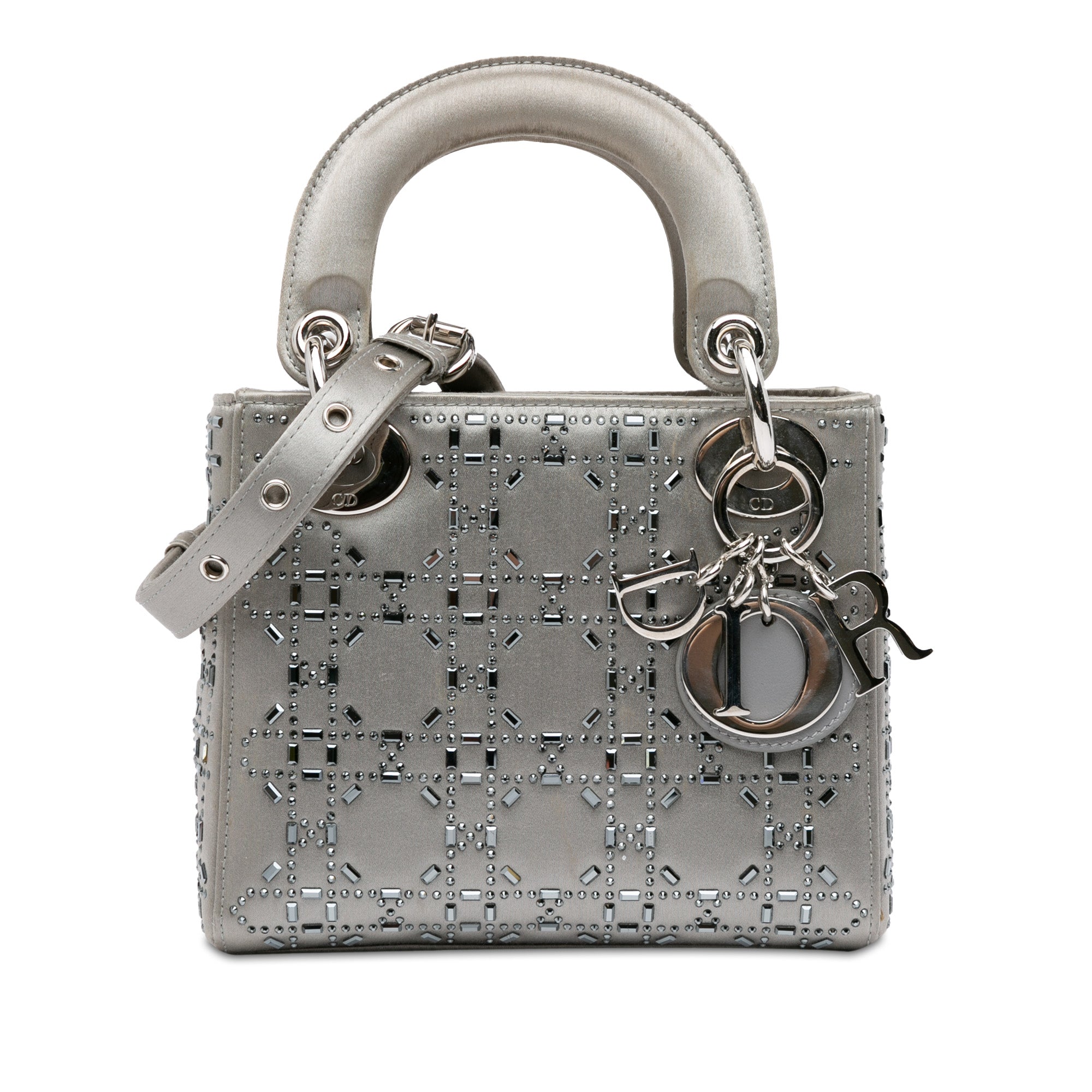 Mini Beaded Satin Cannage Lady Dior_0