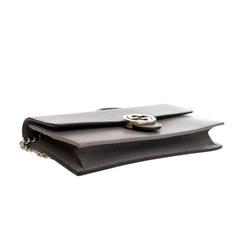 Leather Interlocking G Dollar Wallet on Chain