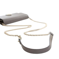 Leather Interlocking G Dollar Wallet on Chain