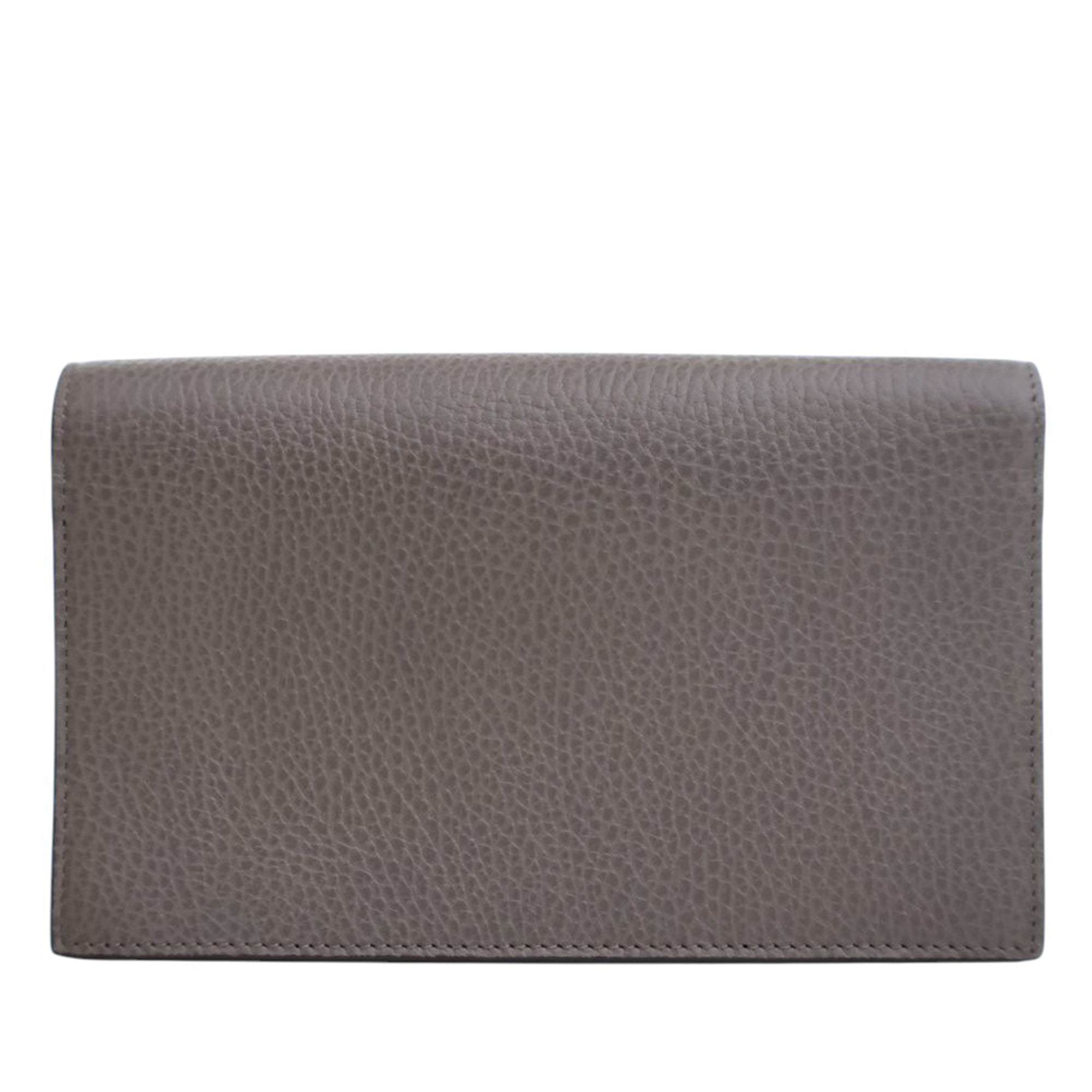 Leather Interlocking G Dollar Wallet on Chain