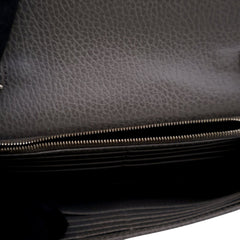 Leather Interlocking G Dollar Wallet on Chain