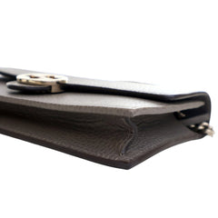 Leather Interlocking G Dollar Wallet on Chain