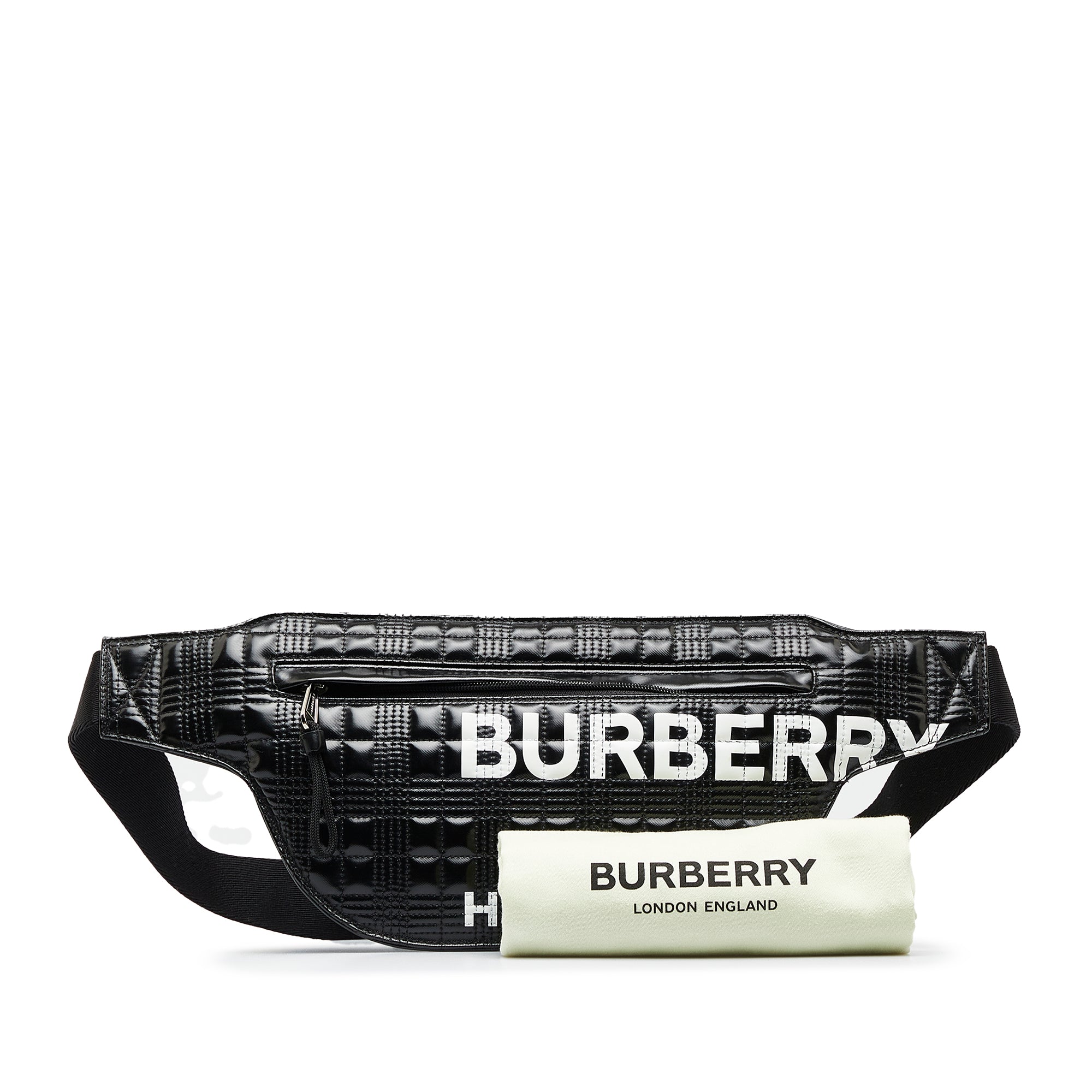 Quilted Horseferry Print Belt Bag