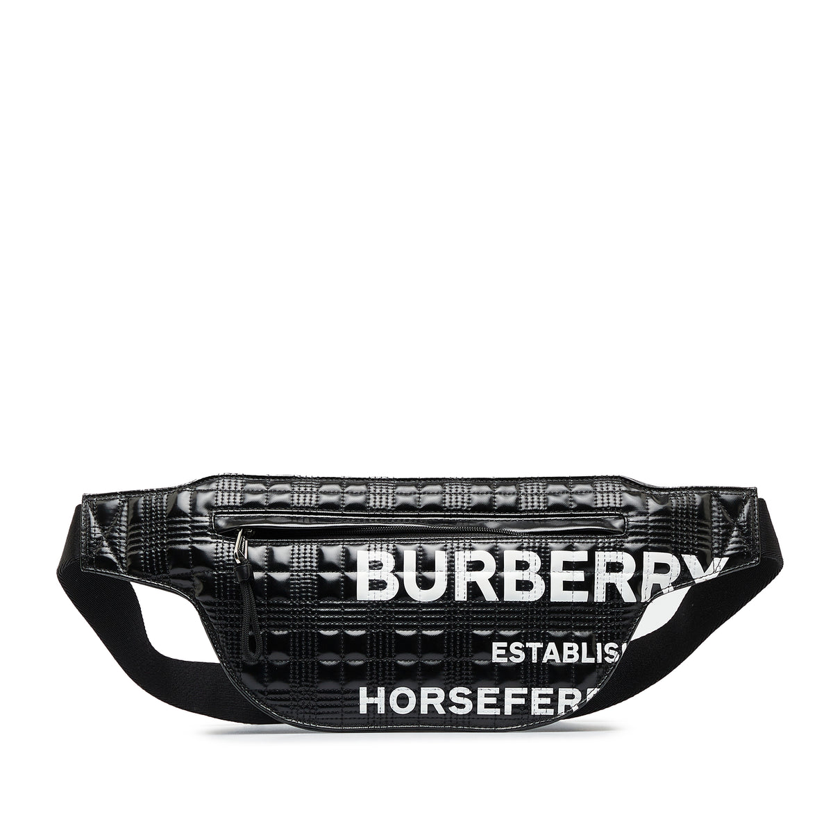 Quilted Horseferry Print Belt Bag