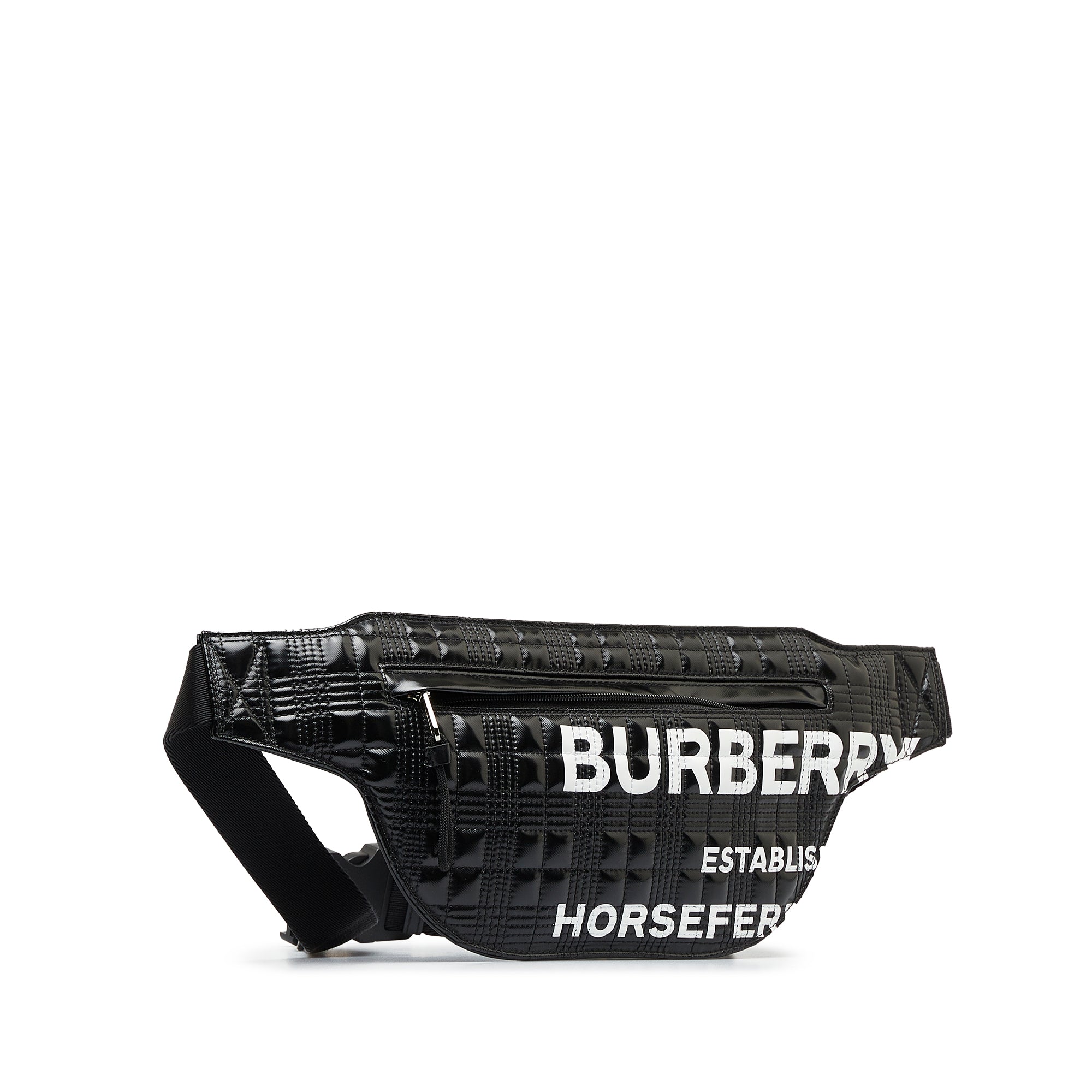 Quilted Horseferry Print Belt Bag