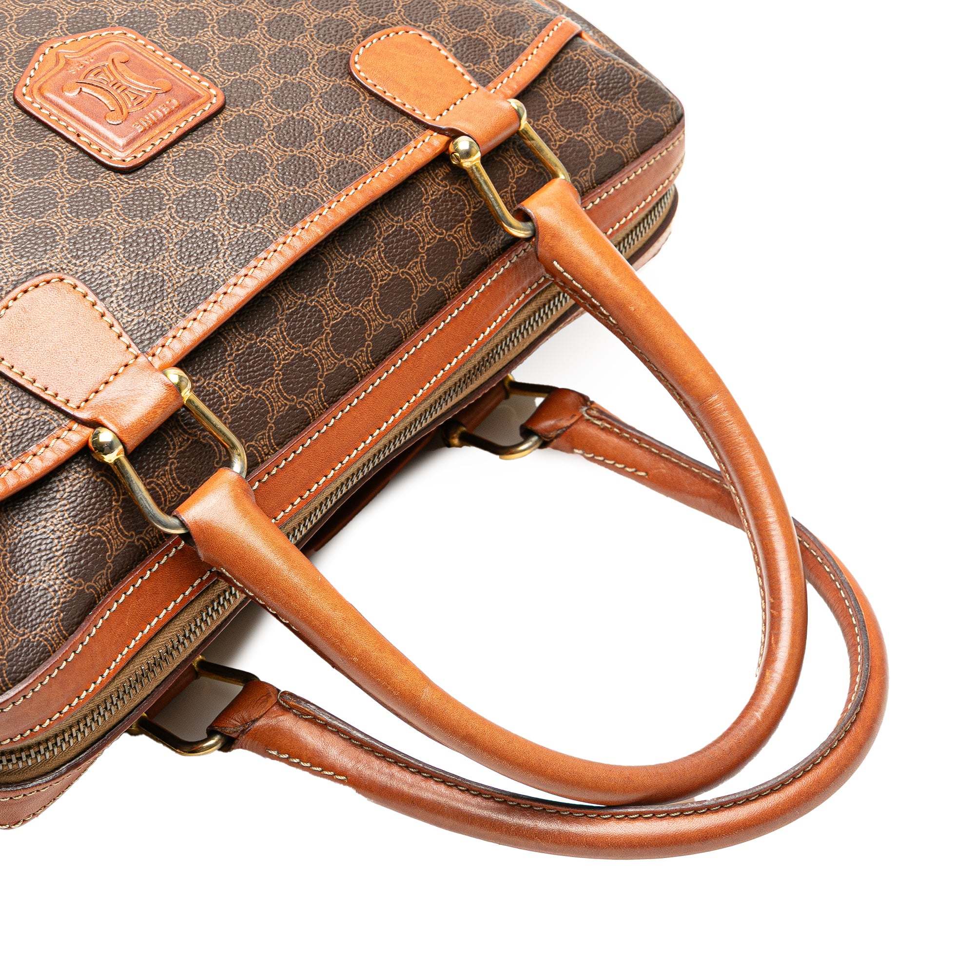 Macadam Coated Canvas Handbag