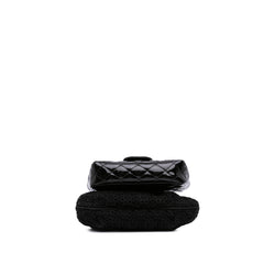Mini Patent Lace Kiss Lock Flap Double Bag