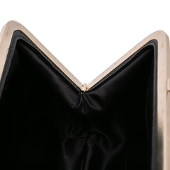 Mini Patent Lace Kiss Lock Flap Double Bag