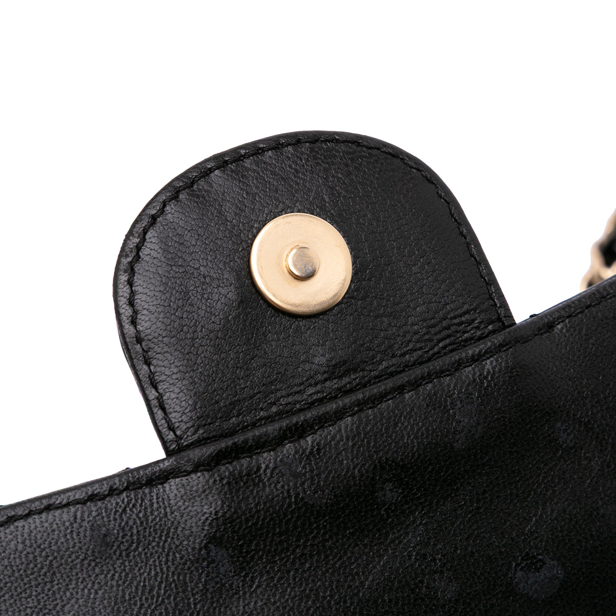 Mini Patent Lace Kiss Lock Flap Double Bag