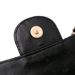 Mini Patent Lace Kiss Lock Flap Double Bag