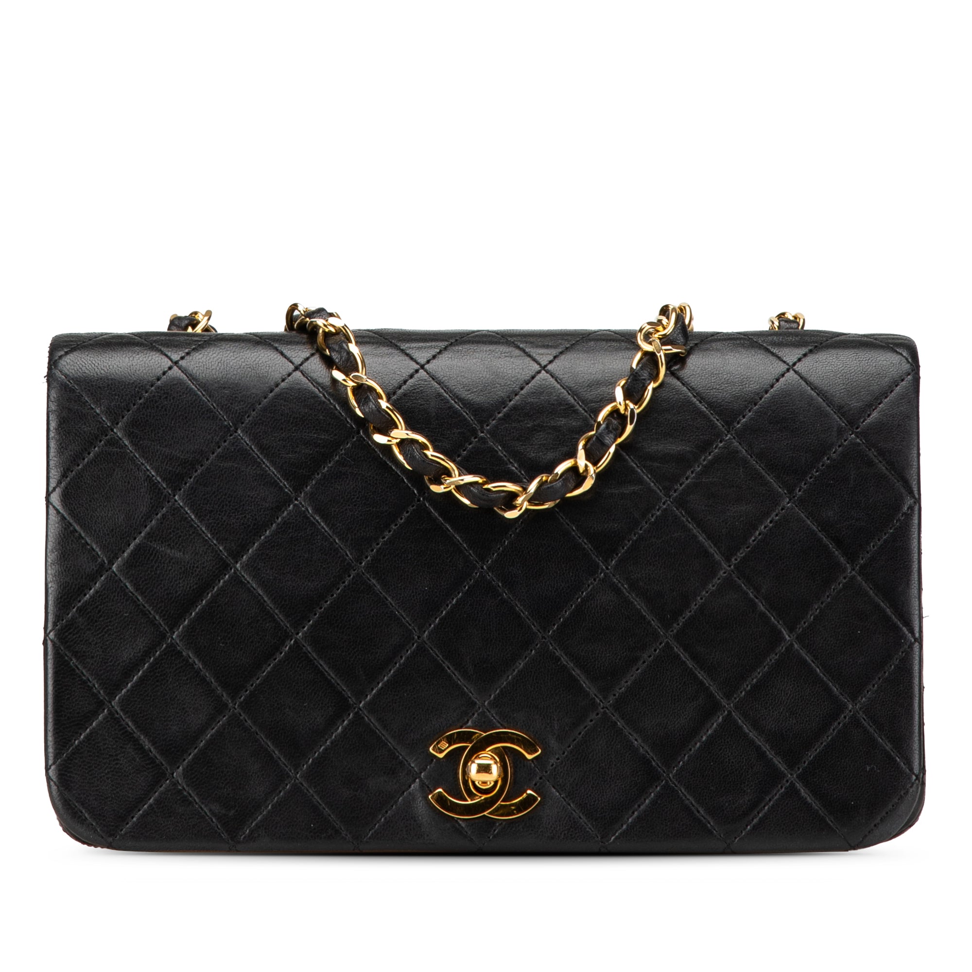 CC Quilted Lambskin Full Flap