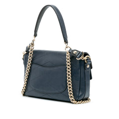 Mini Quilted Sheepskin Double Chevron Flap