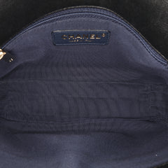 Mini Quilted Sheepskin Double Chevron Flap