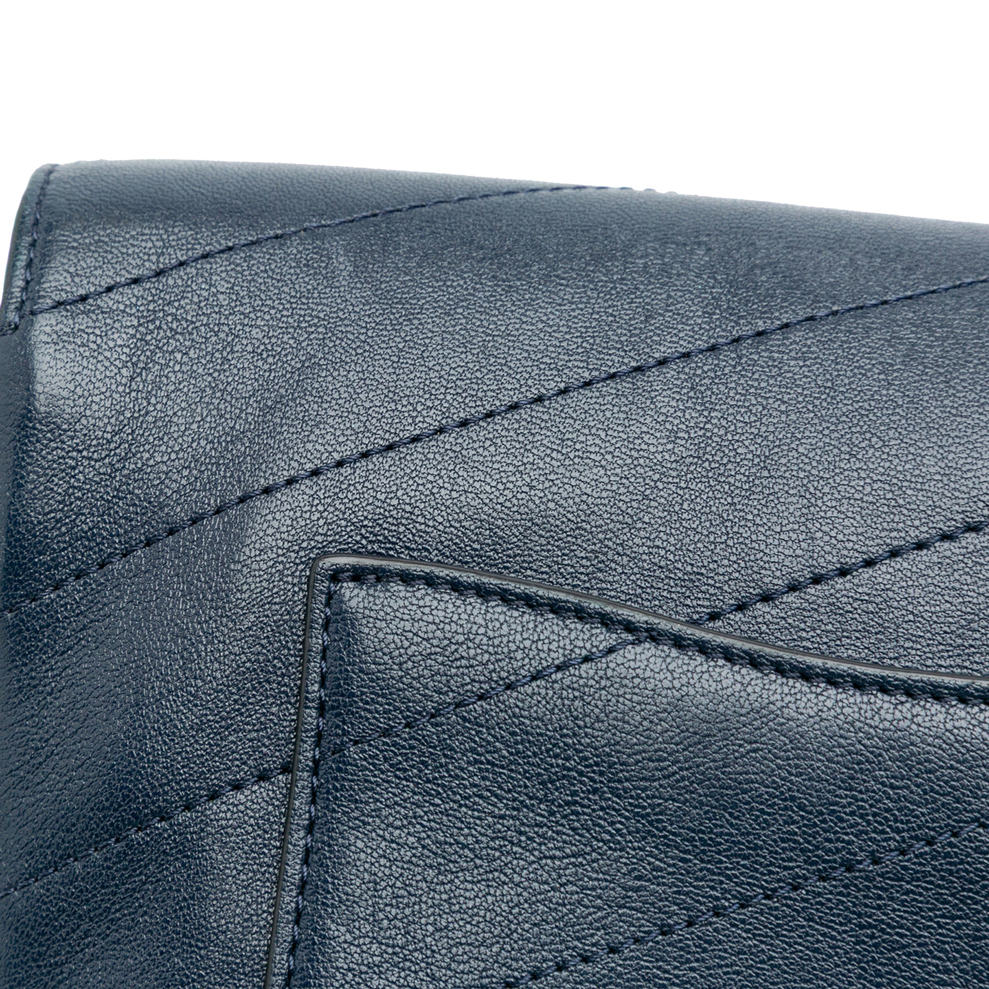 Mini Quilted Sheepskin Double Chevron Flap