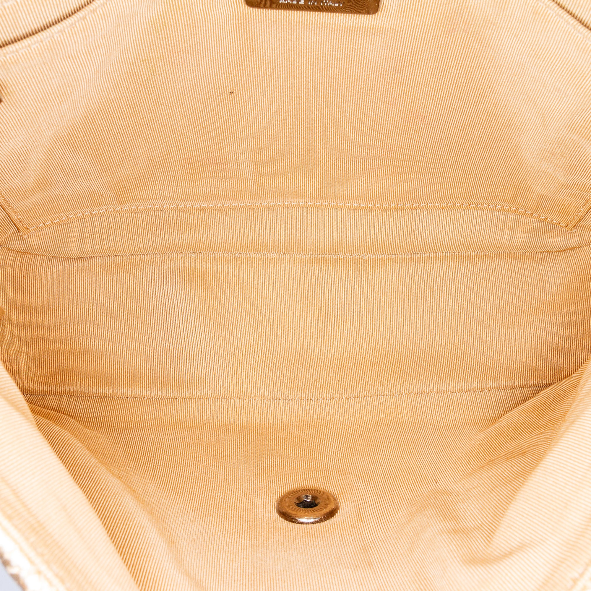 Paris-Dubai Small Perforated Metallic Lambskin Medals Flap