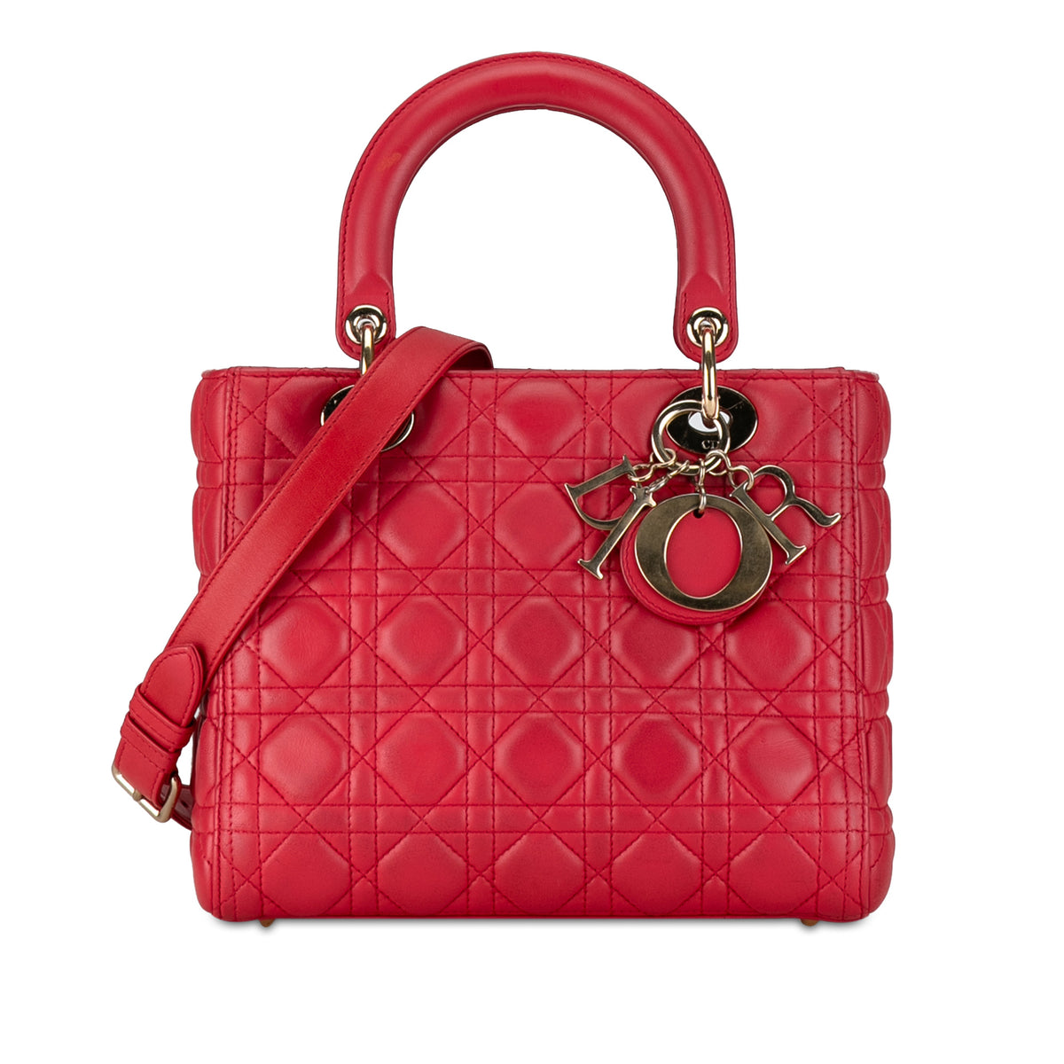 Medium Lambskin Cannage Lady Dior_0