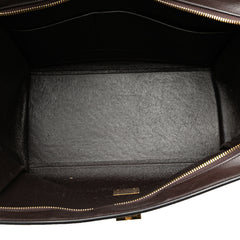 Medium Tricolor Leather Trapeze Satchel