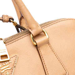 Medium Saffiano Lux Promenade Satchel