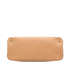 Medium Saffiano Lux Promenade Satchel