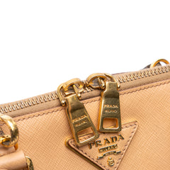 Medium Saffiano Lux Promenade Satchel