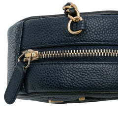 Caviar CC Filigree Round Crossbody Bag