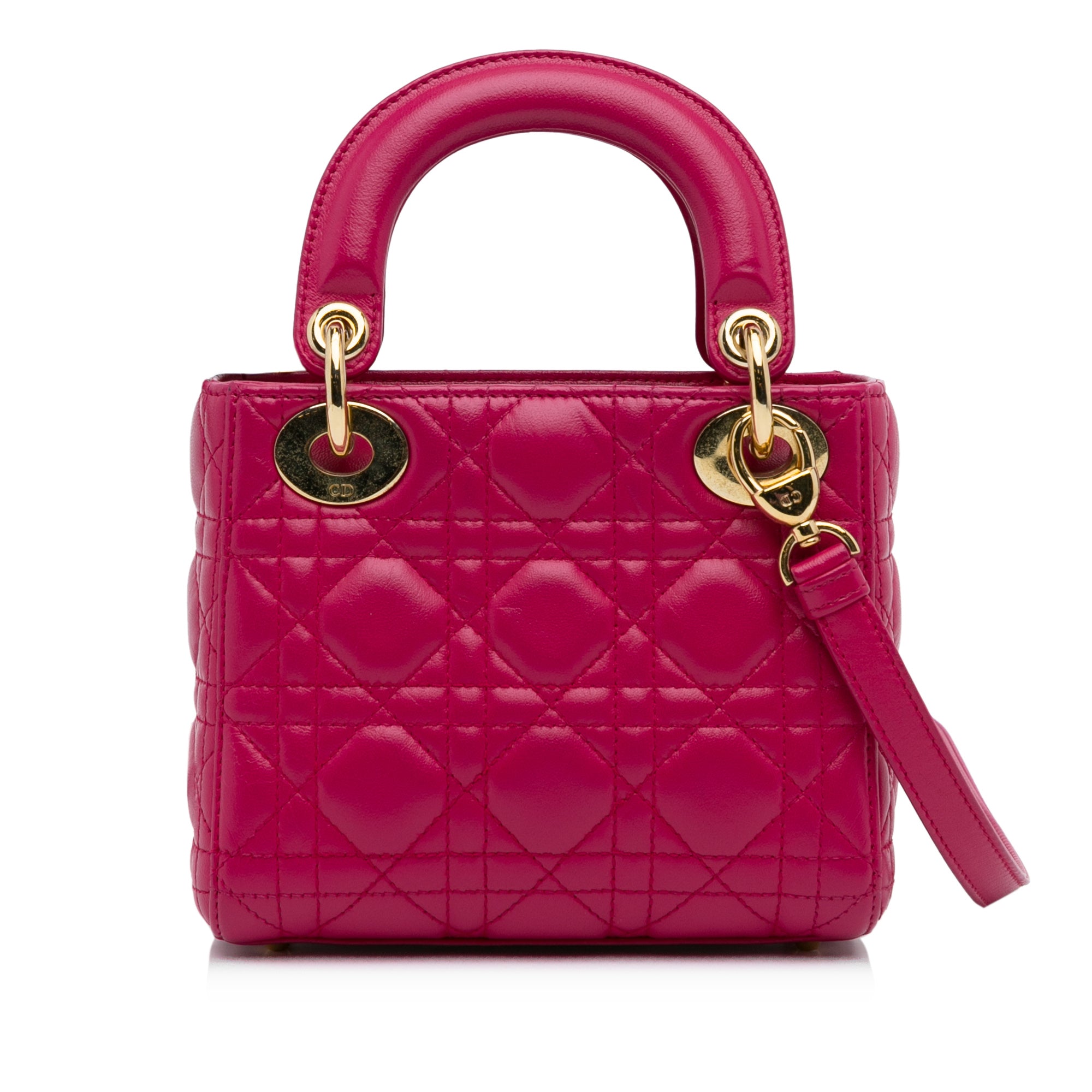 Mini Lambskin Cannage Lady Dior