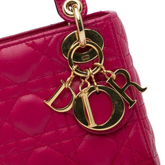 Mini Lambskin Cannage Lady Dior