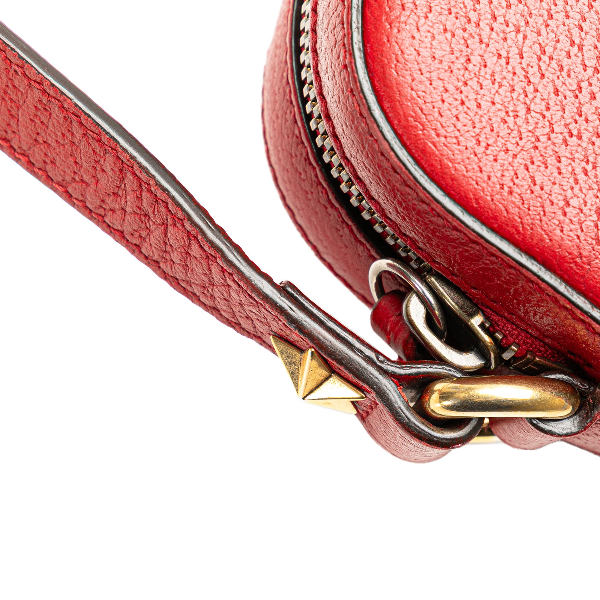 Leather Animalier Web Disco Crossbody