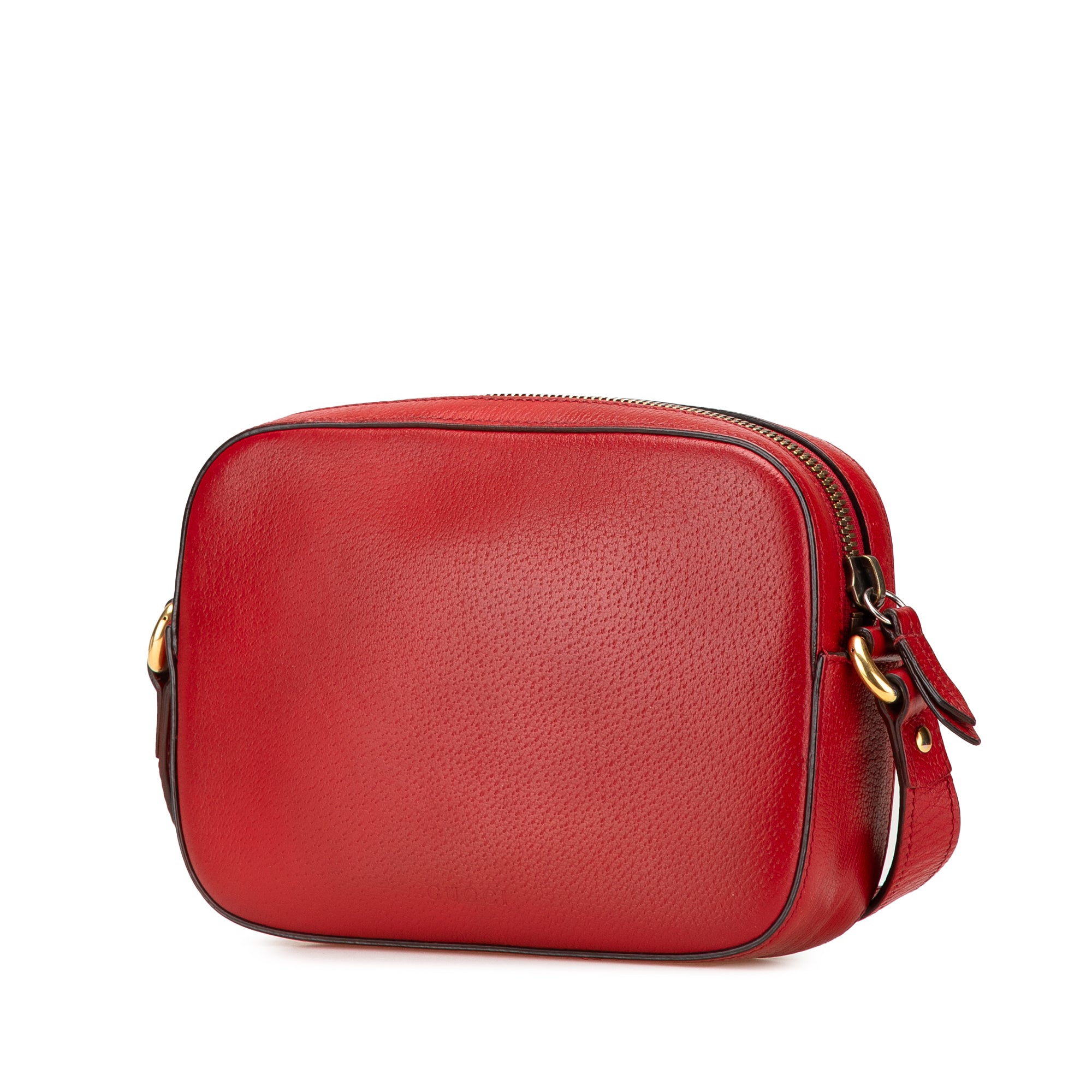 Leather Animalier Web Disco Crossbody