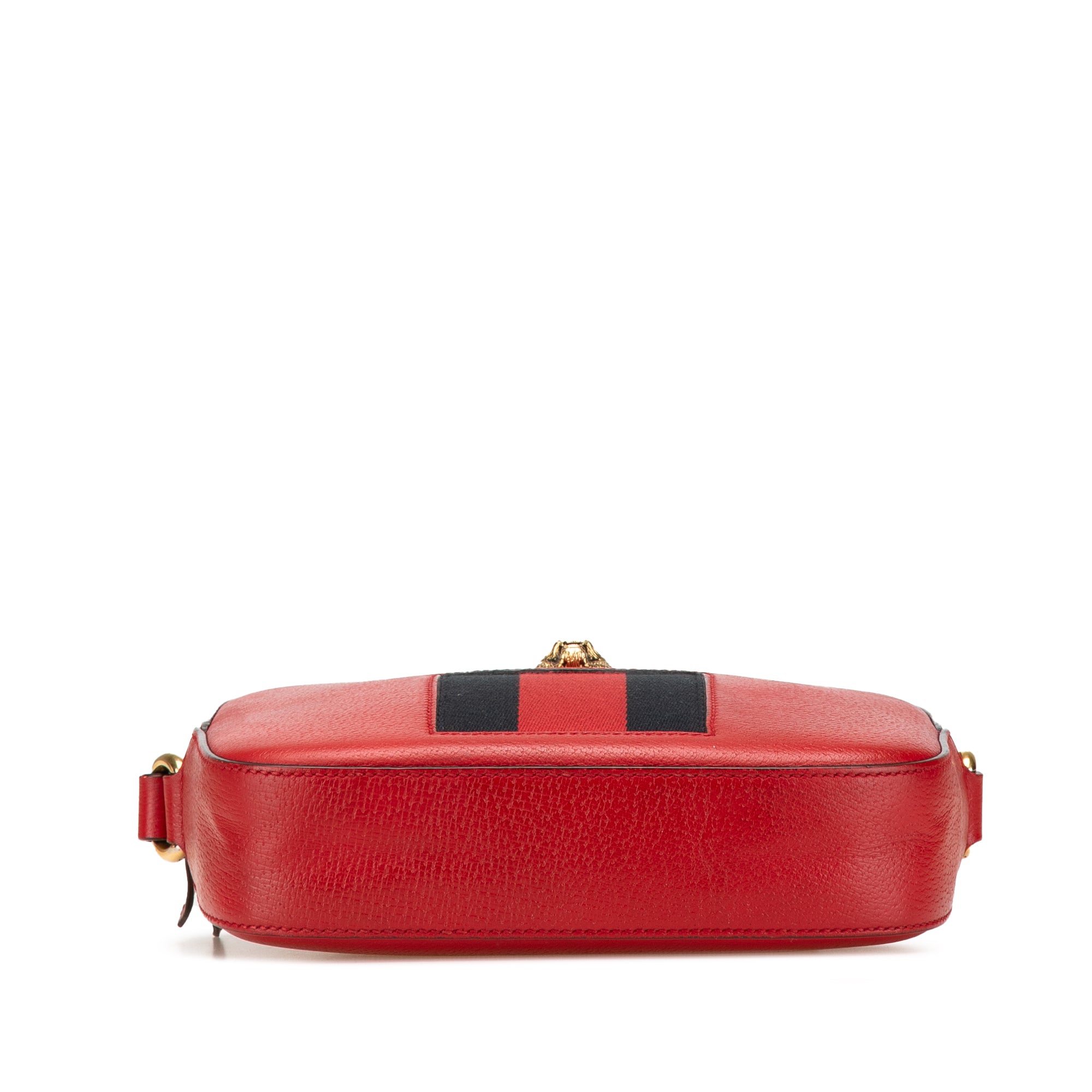 Leather Animalier Web Disco Crossbody