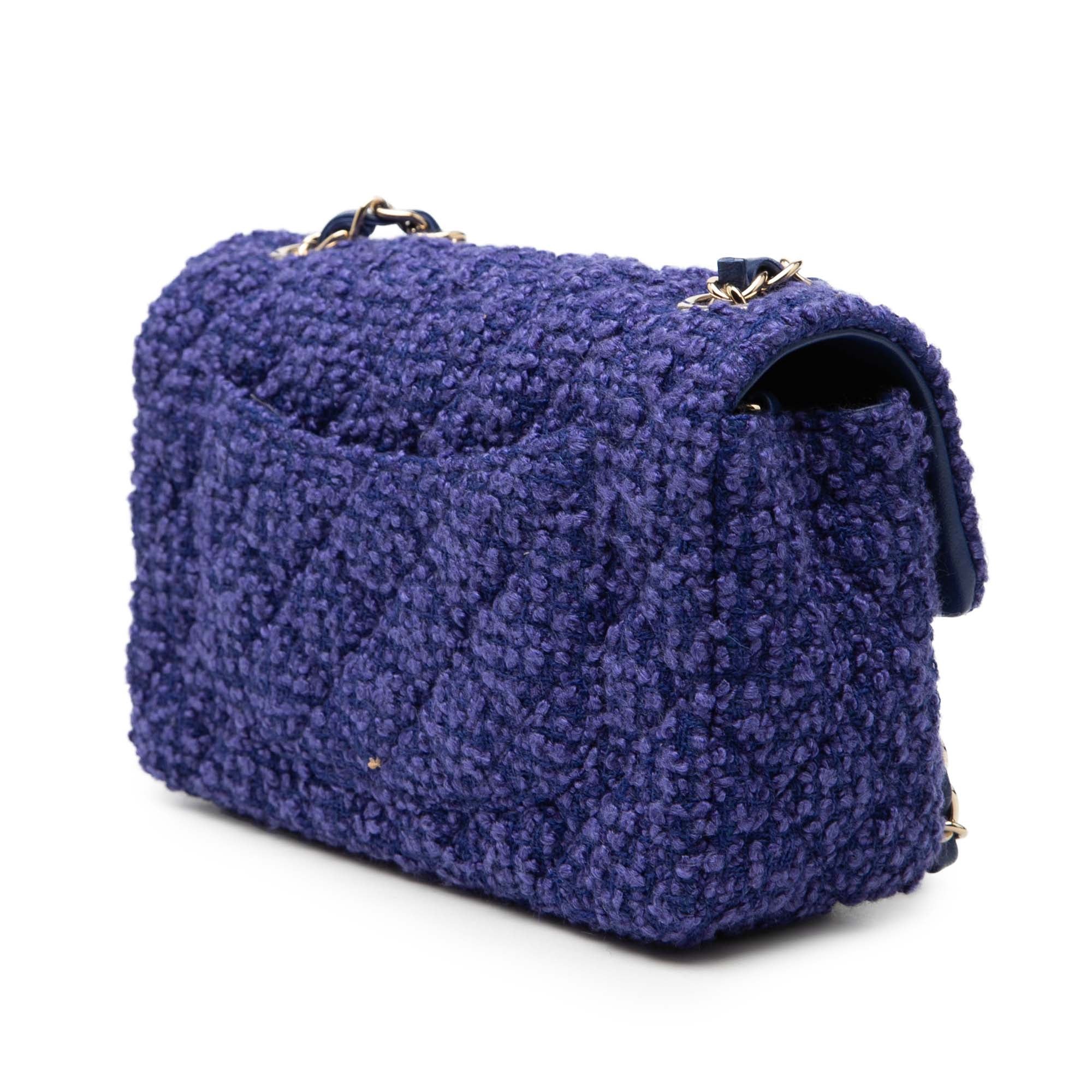 Mini Rectangular Classic Tweed Single Flap