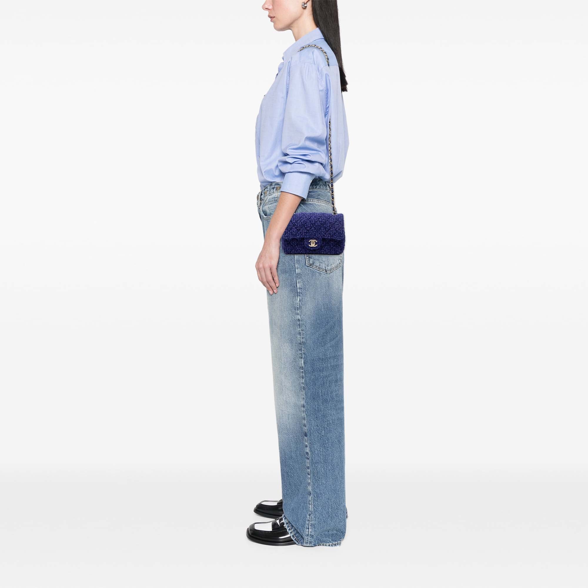 Mini Rectangular Classic Tweed Single Flap