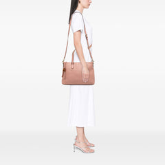 Leather Bamboo Tassel Satchel