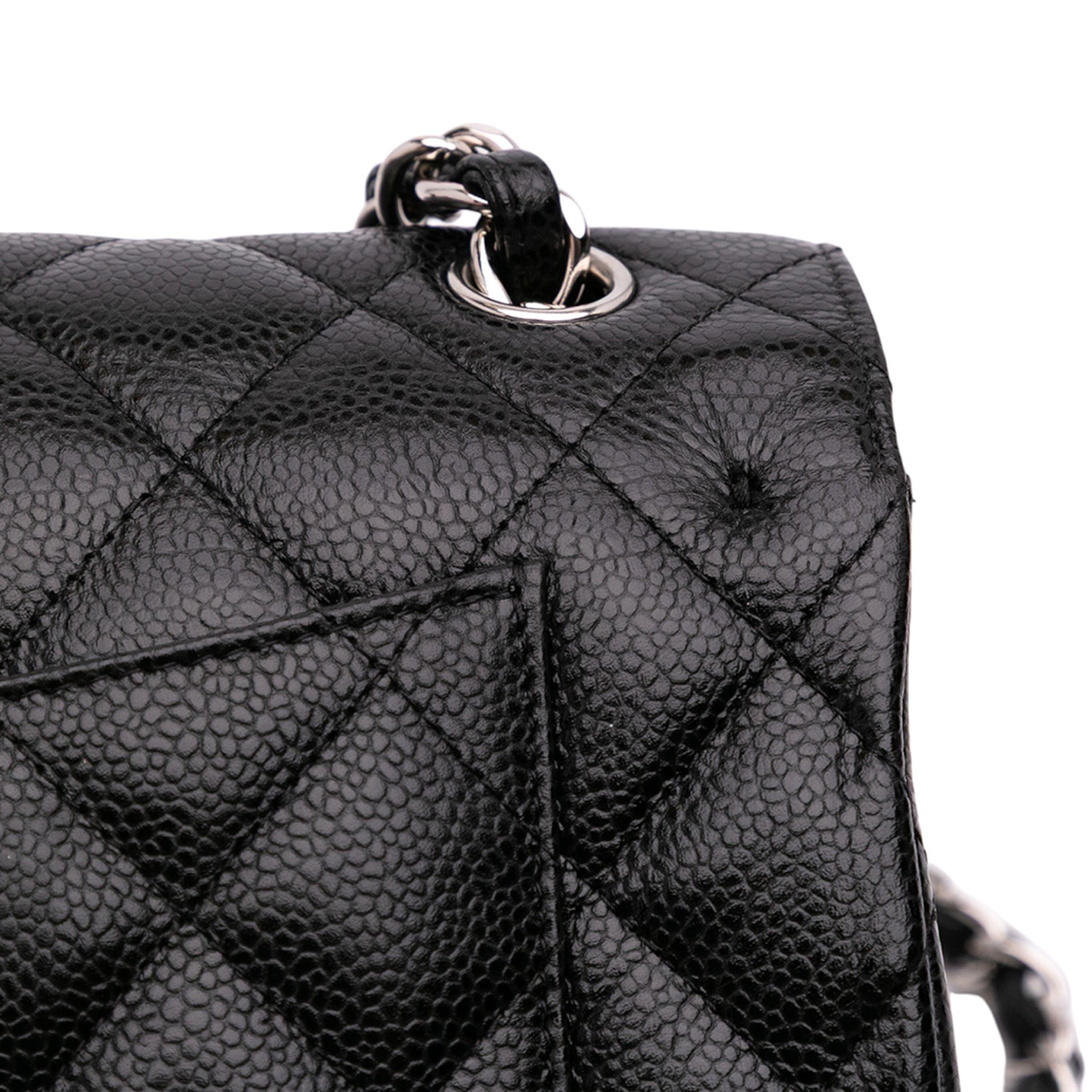 Jumbo Classic Caviar Double Flap