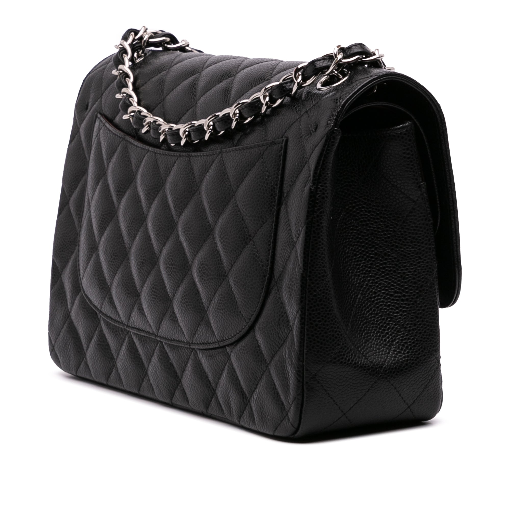 Jumbo Classic Caviar Double Flap