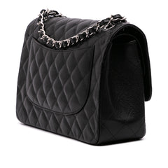 Jumbo Classic Caviar Double Flap