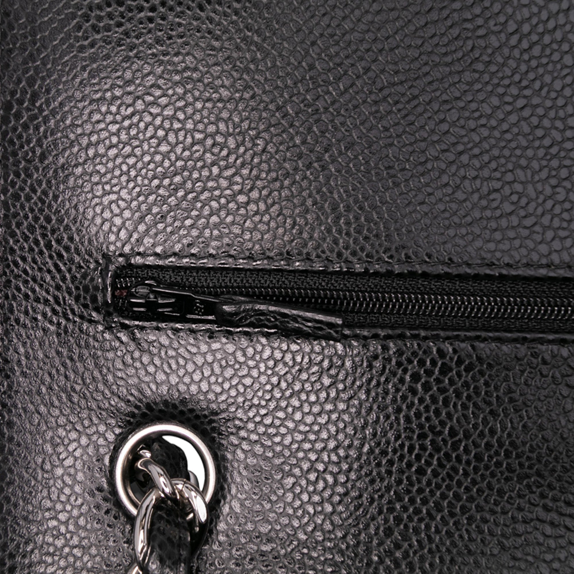Jumbo Classic Caviar Double Flap