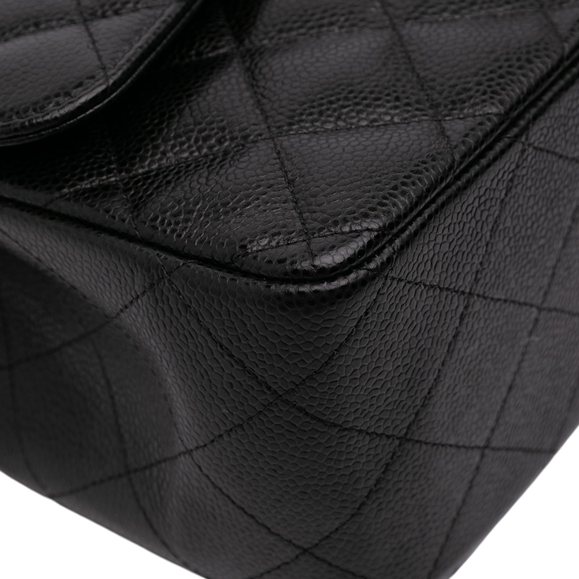 Jumbo Classic Caviar Double Flap