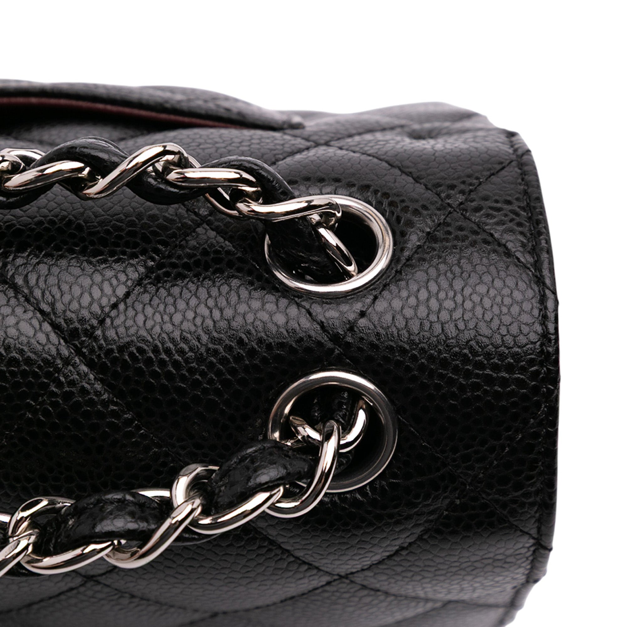 Jumbo Classic Caviar Double Flap