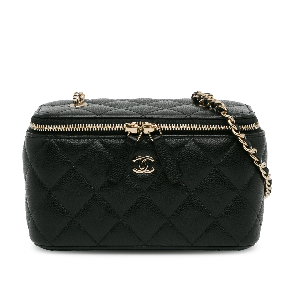 CC Caviar Leather Vanity Bag_0