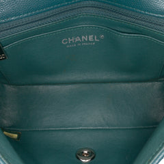 Mini Rectangular Classic Caviar Single Flap