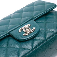 Mini Rectangular Classic Caviar Single Flap