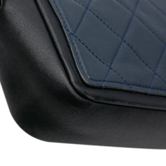 Medium Bicolor Calfskin Graphic Flap