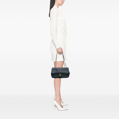 Medium Bicolor Calfskin Graphic Flap